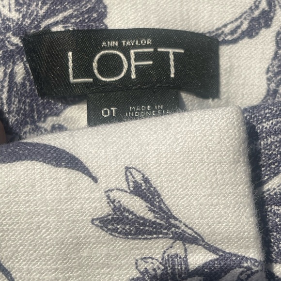 LOFT Print Pants in Blue and White SIZE OT - Picture 10 of 10